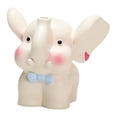 thumbnail image 4 of Estatua de elefante coleccionable de resina en miniatura, figura decorativa de animal. Beige, 4 of 8