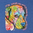 thumbnail image 2 of Neon Lab Dog Lover Shirt | Labrador Dogs Speak To Those Who Listen | Dean Russo Art Animal Lover Tri-Blend Racerback Tank Top, Vintage Royal, X-Large, 2 of 6