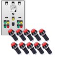 thumbnail image 4 of Interruptor de botón interruptor de botón de bloqueo automático duradero accesorios de equipo industrial rojo de 10 piezas para instrumentos de equipo industrial ANGGREK Otros, 4 of 8