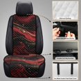 thumbnail image 6 of Eheartsgir Non-Slip Automotive Cover for SUV, Polyester Fabric Durable Car Front Seat Covers, Red Gold Marbled Print, 6 of 7
