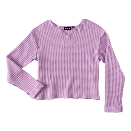 

KIDPIK Girls Long Sleeve Thermal Notch Neck T- Shirt Size: 12 Months - XXL (16)