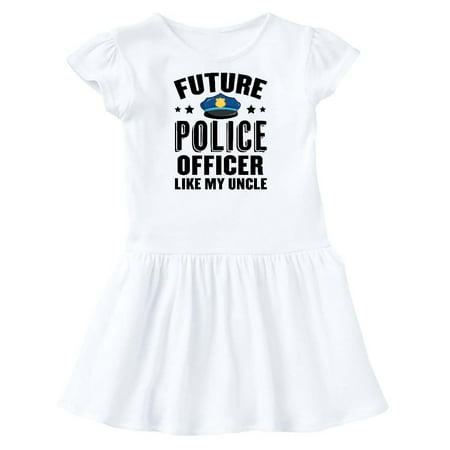 

Inktastic Future Police Officer Like My Uncle Gift Toddler Girl Dress
