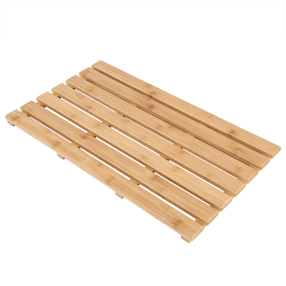 Mgaxyff Bamboo Duckboard,Rectangular Bamboo Slatted Duck Board NonSlip