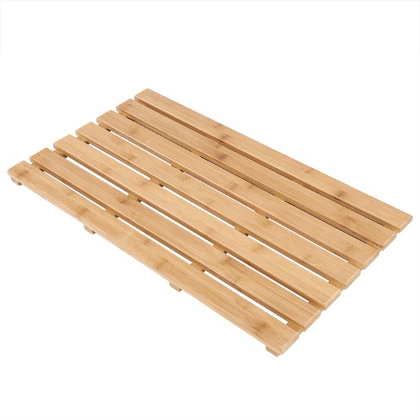 Mgaxyff Bamboo Duckboard,Rectangular Bamboo Slatted Duck Board NonSlip