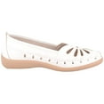 thumbnail image 4 of Womens Easy Slip On Summer Holiday Lightweight Cut Out Floral Comfort Shoes - White - US 7, 4 of 7
