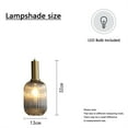 thumbnail image 2 of Plug In Pendant Light Fixtures Glass Dining Room Kitchen Island Glass Gray Swag Lamp Hanging Pendant Light Plug In, 2 of 4