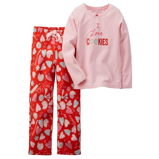 Pink fleece pajamas sale