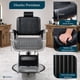 thumbnail image 5 of Sillon de Barberia NANOFORT Reclinable Giratoria 360° Soporta hasta 200 Kg Vinipiel Altura Ajustable Silla para Estetica, 5 of 9