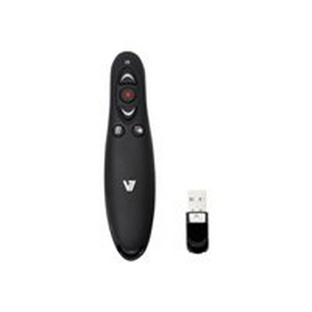 V7 Professional Wireless Presenter with Laser Pointer and microSD Card