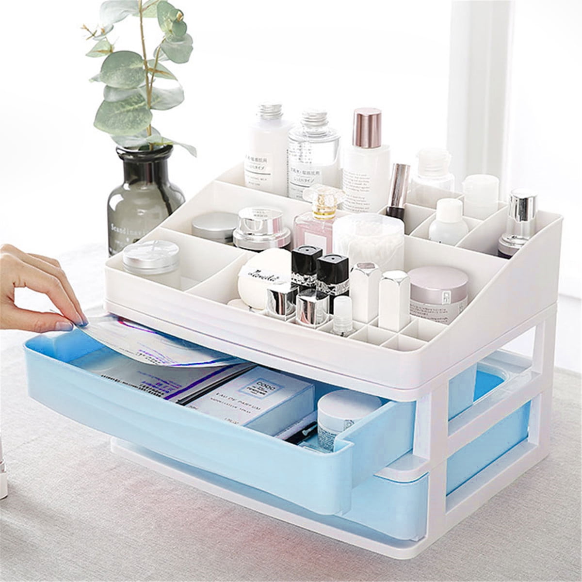 Small Makeup Organizer DIY Holder Storage Rack Home Capacity Make up