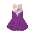 thumbnail image 3 of Zaldita Kids Girls Shiny Rhinestone Sleeveless Figure Ice Roller Skating Dress Gymnastic Tutu Skirted Purple 10, 3 of 7