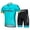Green2, variant on Men's Cycling Jersey Breathable Full-Zipper 3D-Padded Short Set
