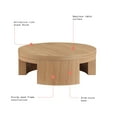 thumbnail image 5 of Beautiful Mod Round Coffee Table by Drew Barrymore, Warm Honey Finish, 5 of 9