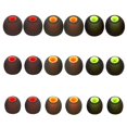 thumbnail image 1 of Mqimy Fundas De Repuesto De Silicona Para Auriculares Que Se Adaptan A La Mayoría De Los Auriculares Internos (Agujero Interior De 3,8 Mm A 5,1 Mm) Almohadillas Para Auriculares 9 Pares S M L, 1 of 5