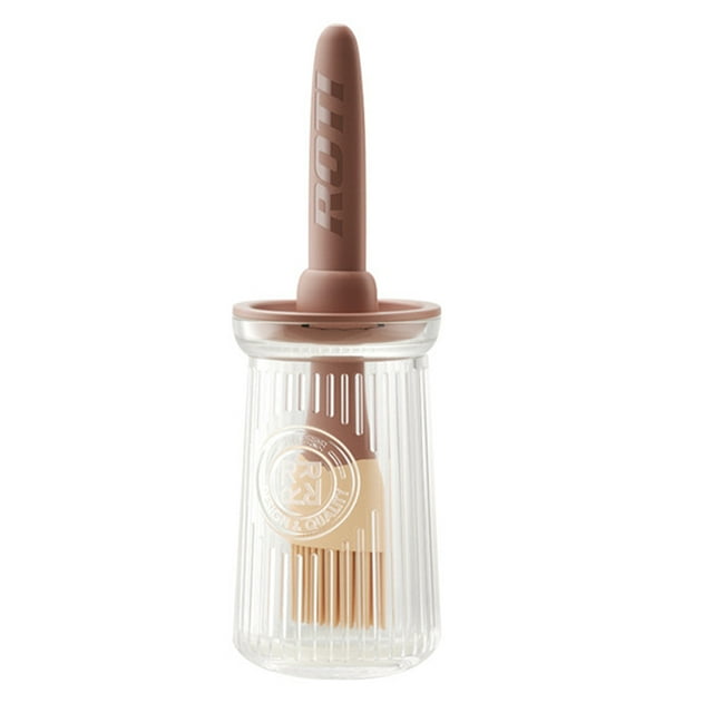 Botella de aceite con cepillo de silicona para cocinar BBQ Kitchen MFZFUKR BST3040171-2