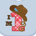 thumbnail image 4 of Inktastic Cowboy 1st Birthday Western Boys Baby Bib, 4 of 4