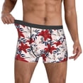thumbnail image 2 of Kdxio Men's Boxer Briefs with Lilies Flowers Print - Comfortable and Breathable Underwear for Everyday Wear, 2 of 7
