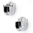 thumbnail image 2 of 2PCS Wardrobe Bracket Heavy Duty Rod Socket Flange Rod Holder Closet Rod End Support U Shaped Rail Support,19mm, 2 of 5
