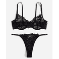 thumbnail image 2 of Black Lace Lingerie Set Underwire, 2 of 5