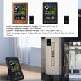 thumbnail image 2 of Tignapoo Wireless Color Display Weather Station with Indoor/Outdoor Temperature & Humidity Monitor, Moon Phase, USB Charging, 3-Level Backlight, Dual Alarm, Black, 2 of 6