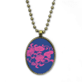 thumbnail image 1 of La cultura japonesa flor roja Collar Colgante de cadena vintage Colección de joyas colgantes Unbranded M, 1 of 3