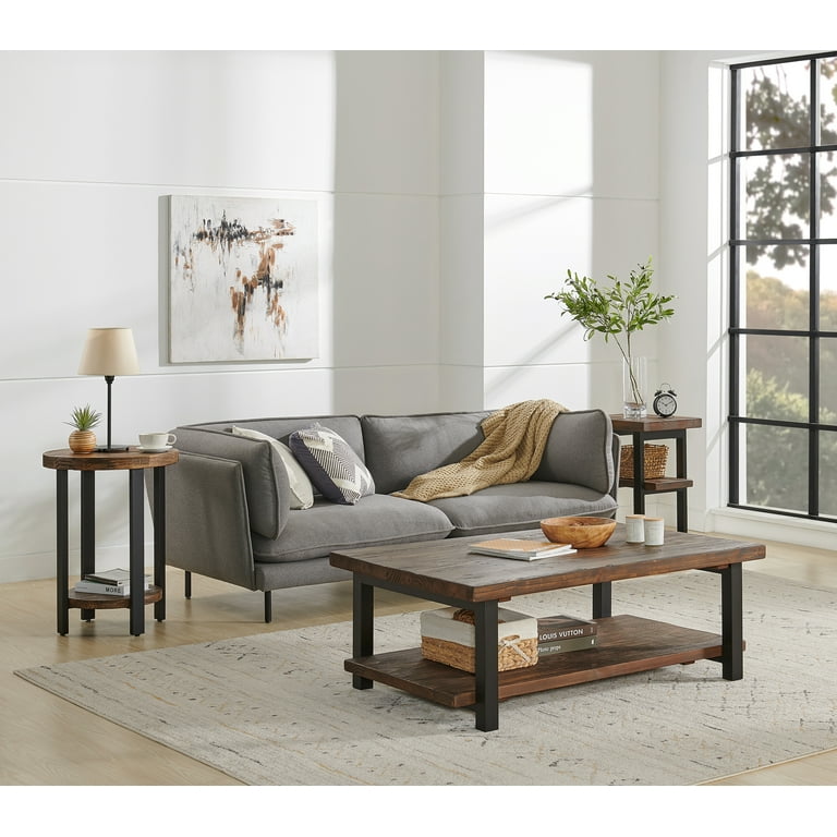 Alaterre Pomona 2-Shelf End Table, Rustic Natural - Walmart.com Alaterre Pomona 2-Shelf End Table, Rustic Natural - Walmart.com