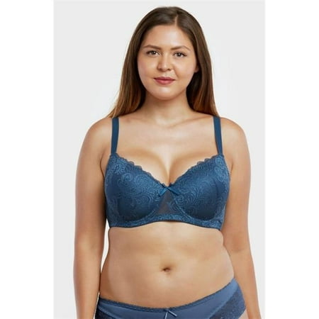 Mamia & Sofra IN-BR4358LD-36D D Cup Full Coverage Bra - Size 36