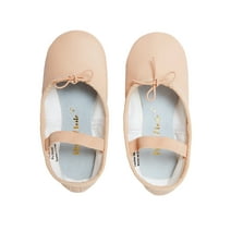 Petite Etoile Premium PU Leather Ballet Dance Shoe/Slipper for Toddler Girls Pink Size 10