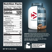 Dymatize ISO100 Hydrolyzed Whey Isolate Protein Powder, 25g Protein, Fudge Brownie, 5 Lbs