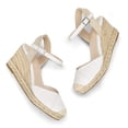thumbnail image 2 of Pennysue Women's Espadrilles Wedge Sandals Off-white Platform Ankle Strap Sandals Size 6.5M, 2 of 9