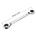 thumbnail image 2 of Unique Bargains Double Box End Ratcheting Wrench (8mm x 9mm) Metric 72 Teeth 12 Pt Ratchet Spanner Tools, CR-V, 2 of 5