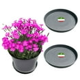 thumbnail image 3 of Little Bear Peak Round Composite Plant Saucer/Tray (2-Pack) | 60% Recycled Plastics & 40% Stone/Wood Powder | Heavy-Duty Water Catcher | Indoor & Outdoor use | Recycle at End of Life | Water Flowers, 3 of 4