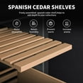 thumbnail image 6 of NEEDONE 16L Cigar Cooler Humidor with Temp Heating, Electric Humidor with Spanish Cedar Wood Shelves Digital Hygrometer Displays 100 Counts, 6 of 13