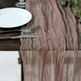 thumbnail image 6 of Balsa Circle 10 Feet Dusty Rose Cotton Cheesecloth Gauze Extra Table Runner Home Decorations, 6 of 8