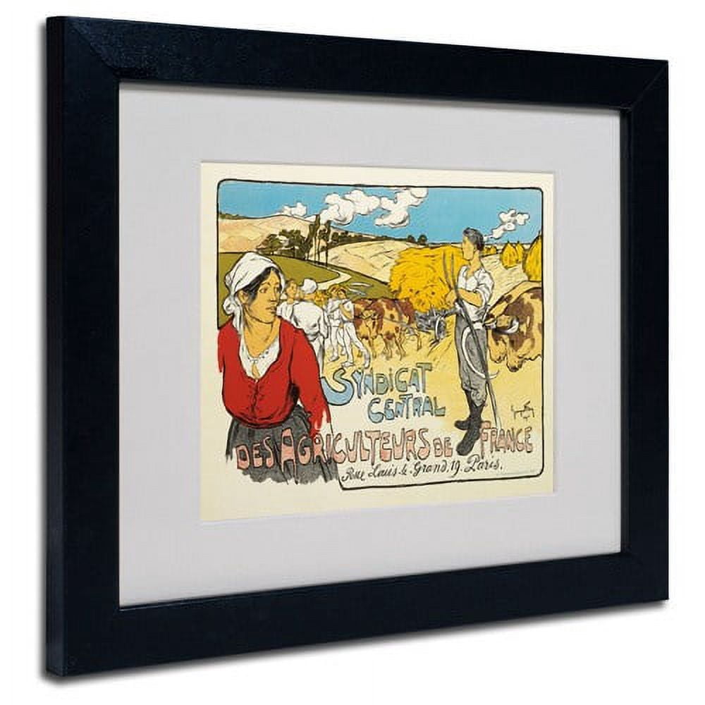 Trademark Fine Art "Syndicat Central" Canvas Art by George Fay, Black Frame