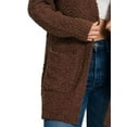 thumbnail image 2 of Long Sleeve Popcorn Sweater Cardigan with Pockets, 2 of 3