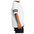 thumbnail image 3 of Yellow Rooster Short Sleeve Toddler Football Style Soft Fine Jersey Tee White/Black 3-Toddler, 3 of 5