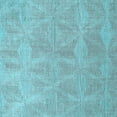 thumbnail image 1 of Ahgly Company Indoor Square Solid Light Blue Modern Area Rugs, 4' Square, 1 of 4