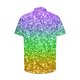 thumbnail image 5 of Ceisia Men's Mardi Gras Festive Print Short Sleeve Button-Up Shirt Collection | Tri-Color Sparkle Ombre Button-Up Shirt Gifts, 5 of 5