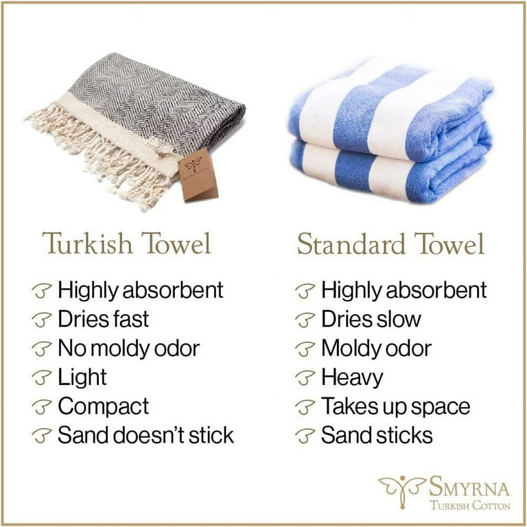 Smyrna Original Turkish Hand Towels 100 Cotton Prewashed 16 x