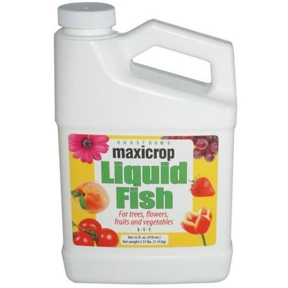 Maxicrop MAX3001 32 oz Bottle Liquid Fish 3-1-1 Food