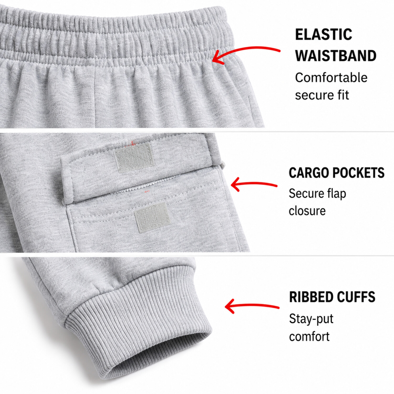 Quad Seven Boys Sweatpants Fleece Jogger 4-Pack photo 4