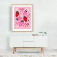thumbnail image 3 of Sweet Berry Delight - Digital Art Fruit Illustration Pattern Whimsical Watercolor Kitchen Decor Floral Unframed Wall Art Print 16 x 20 inches, 3 of 4