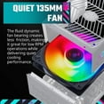 thumbnail image 6 of Cooler Master XG850 Plus Platinum ARGB Fully Modular, 850W, 80+ Platinum, ARGB 135mm Silent Fan, Built-in Information Display Panel, Intel ATX 12V Ver 2.53, 100% Japanese Capacitors ARGB 850, 6 of 14