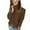 Brown, variant on Aoochasliy Womens Sweaters Pullover Clothes Casual Solid Pullover Turtleneck Blouse Plush Tops Sweater