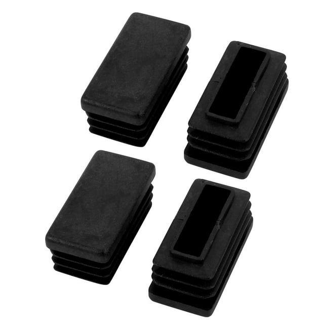Unique Bargains 30mmx15mm Chair Leg Floor Protectors Table Foot Tips Cover Cap Tube Insert 4Pcs