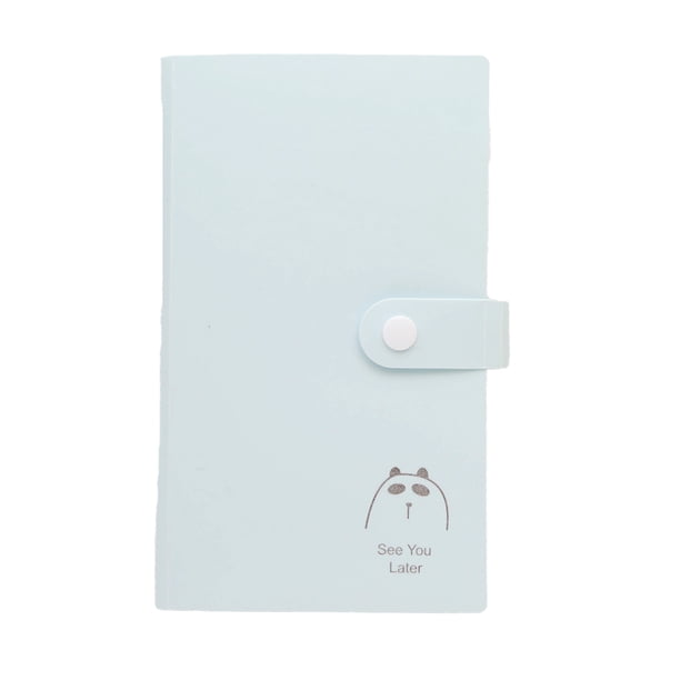 Moyic 240 bolsillos portátil colección de tarjetas de crédito y débito libro moderno boletos sellos almacenamiento álbum organizador regalo de Almacenamiento y organización del hogar Azul Moyic HA075735-04
