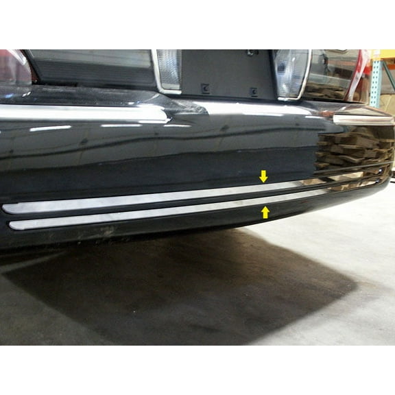 Stainless Steel Rear Bumper Trim 2Pc Fits Mercury Grand Marquis RB38480 QAA