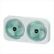 thumbnail image 1 of Ventilador de Escritorio de Doble Cabezal, Recargable por USB Tipo C, Silencioso, para Colgar, con 3 Velocidades Ajustables, Color Verde., 1 of 6