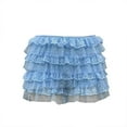 thumbnail image 4 of qolati Women Lace Shorts Ruffle Bloomers Y2k Layered Frill Bottoms Cute Fluffy Mini Shorts Pettipants, 4 of 4